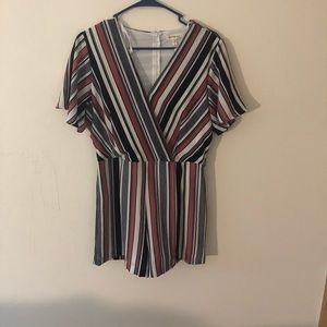 Monteau Striped Romper